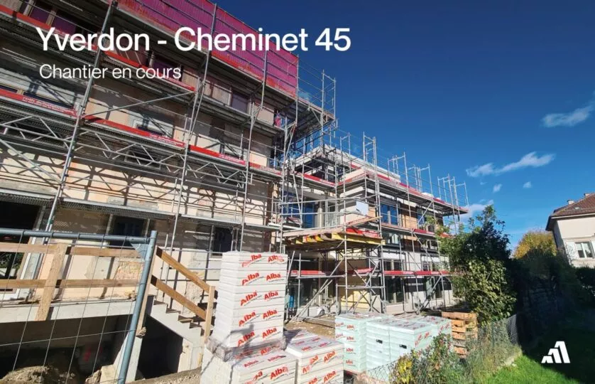 Yverdon-les-Bains – 4.5 pièces en duplex en cours de construction